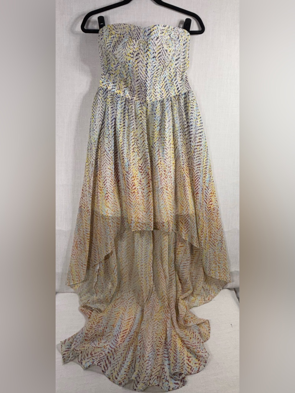 Guess Multi-Color Printed High-Low Skirt